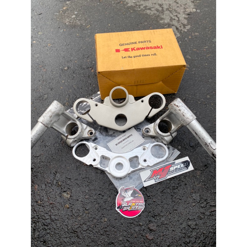 Adaptor stang jrs cnc m1speed pnp T ninja r ss rr original dudukan stang jrs ke T ninja r rr plendes