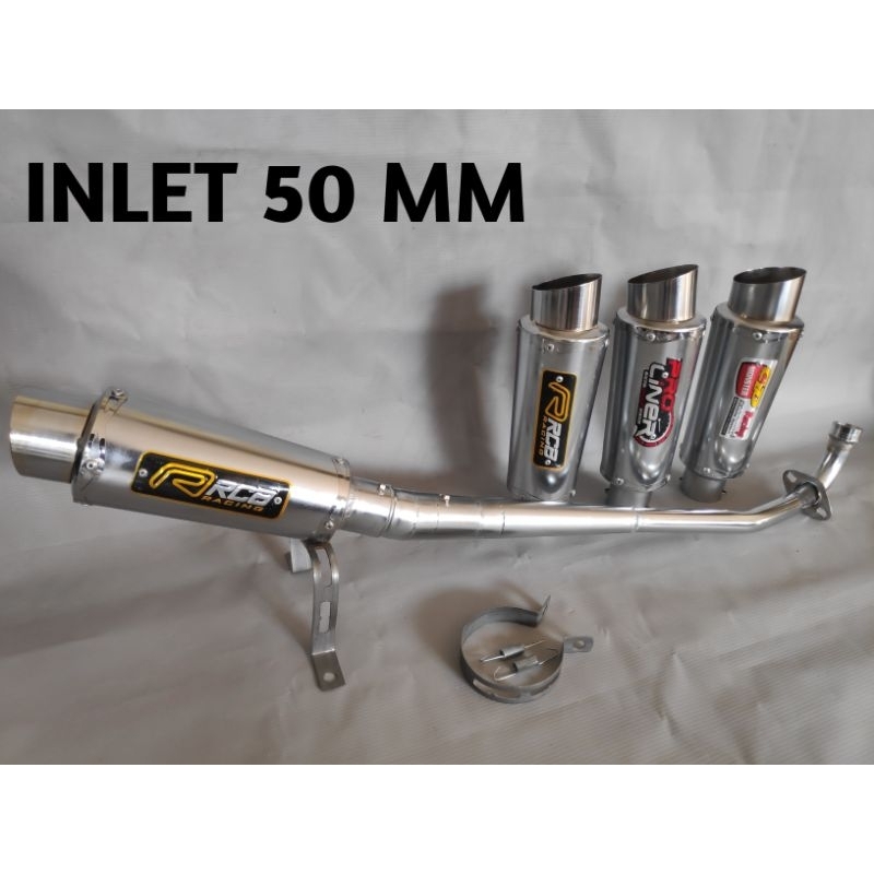 KNALPOT RACING PROLINER / CLD / RCB Inlet 50 mm JUPITER Z Z1 SUPRA GRAND VEGA R ZR SUPRA X 125 KARISMA REVO ABSOLUTE KIRANA