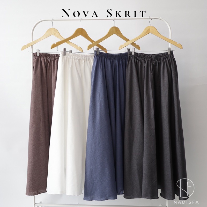 NOVA SKIRT ROK PAYUNG PANJANG MUSLIM BISA BIG SIZE