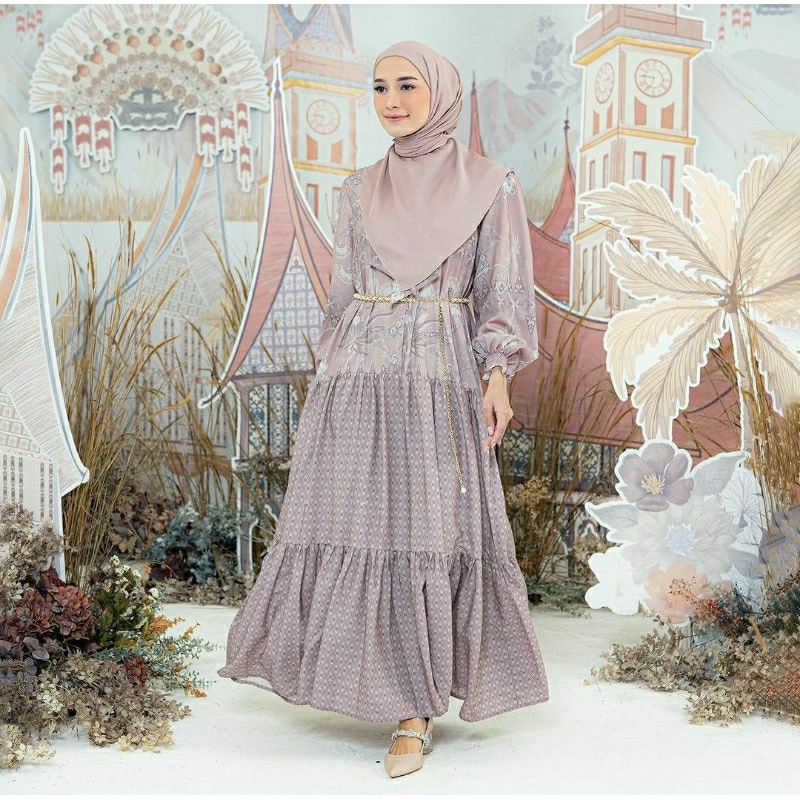(𝑺𝑰𝑨𝑷 𝑲𝑰𝑹𝑰𝑴) Sahla Dress (size M) by Zashi.id