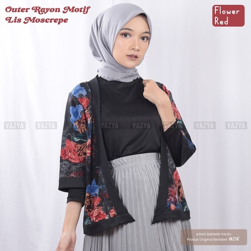 Outer/Cardigan Rayon Motif