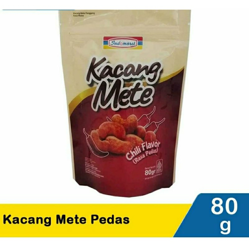 

Indomaret Kacang Mete Pedas 80gr