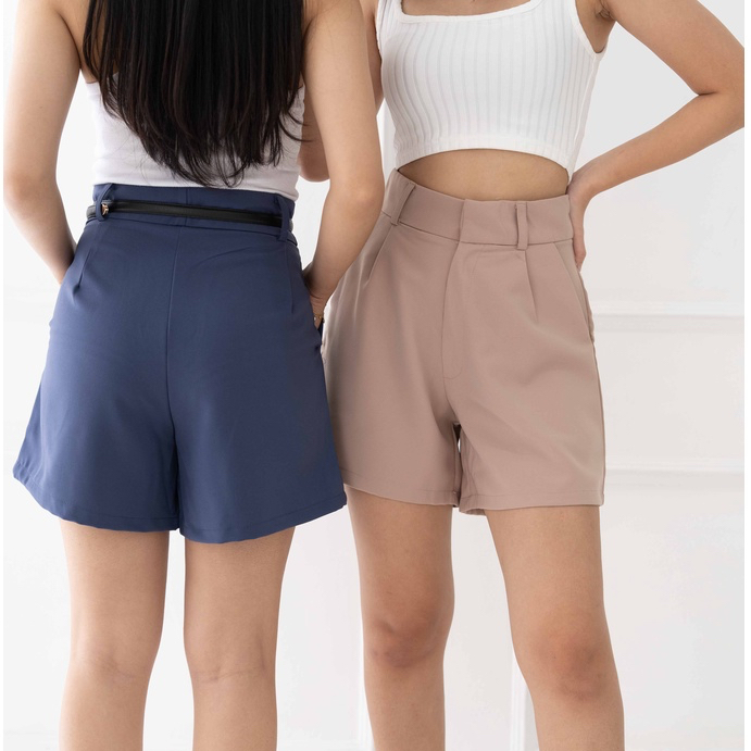 IWEARGRACIE - HARPER SHORT PANTS / CELANA PENDEK WANITA / CELANA HIGHWAIST