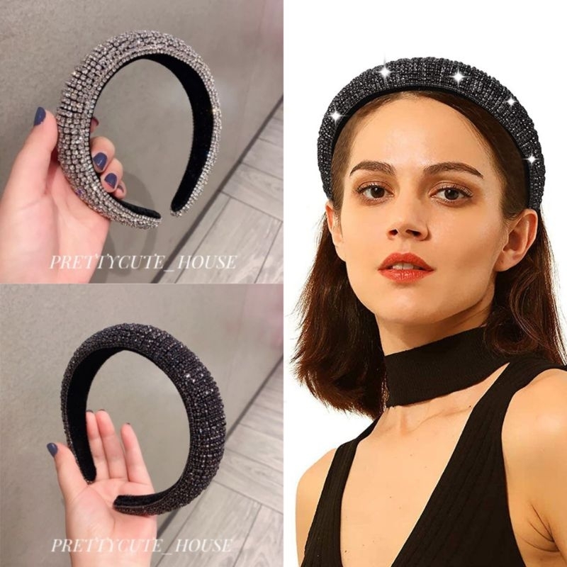 Bando Korea Aksen Kristal Bling Glamour / Crystal Bling Party Headband