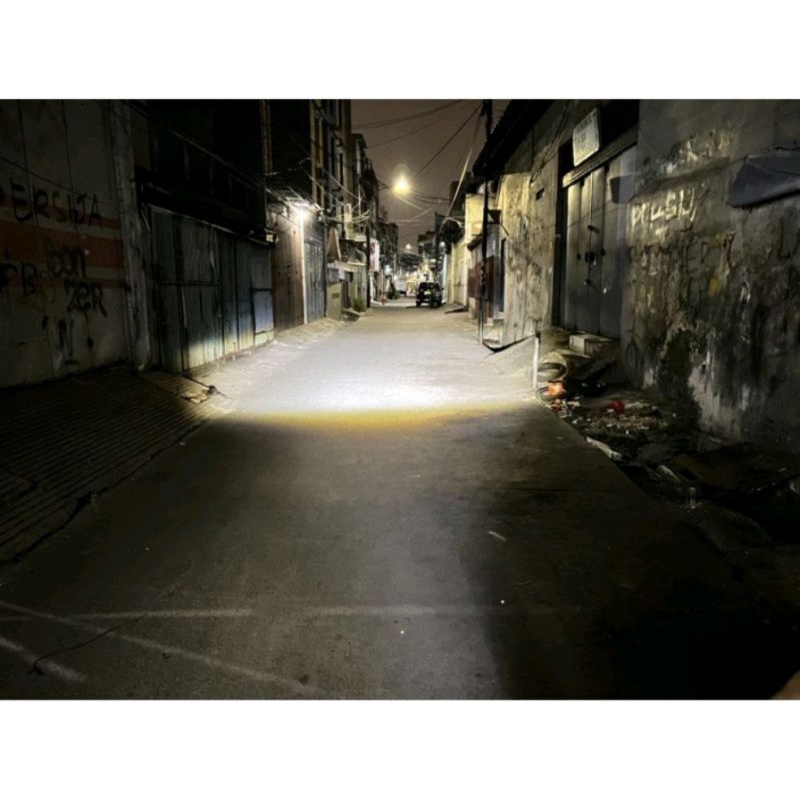 Lampu tembak sorot LED laser 3 mata / lampu tembak SQL 3 mata polos super terang