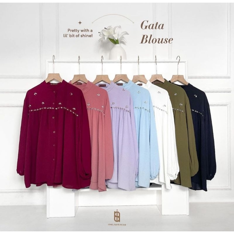 GATA BLOUSE BY IYMELSAYSHIJAB (SIAP KIRIM)