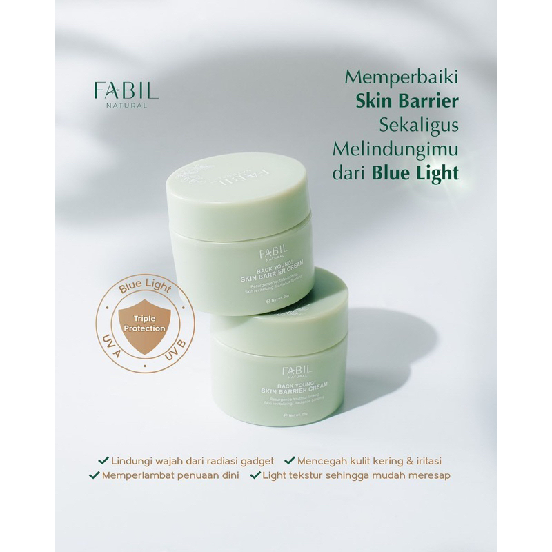 BACK YOUNG SKIN BARRIER CREAM | Moisturizer Cream Fabil Natural Skincare
