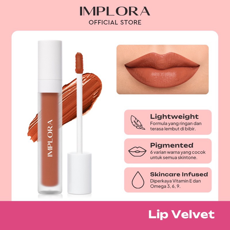 Implora Lip Velvet / lipcream /lip cream / lipvelvet