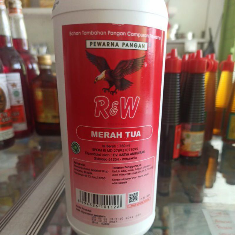 

Pewarna R&W RAJAWALI ASSORTED CAMPUR 750 ml Sumbo
