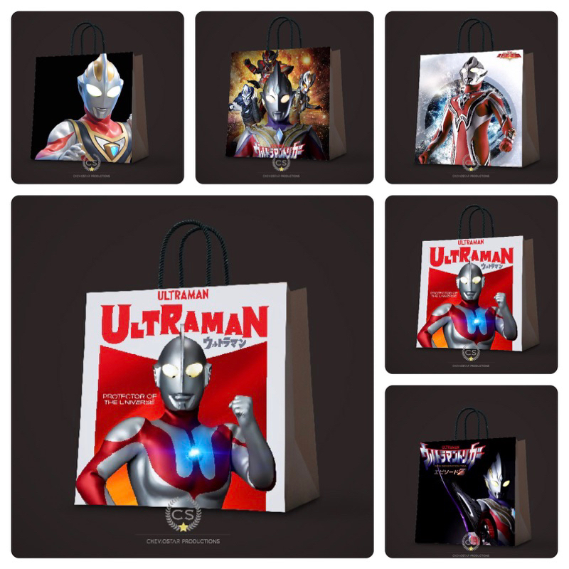 

Paper Bag Custom Cheviostar Ultraman Goodie Bag Hampers Ulang Tahun Tas Kado Tas Kertas Shooping Bag