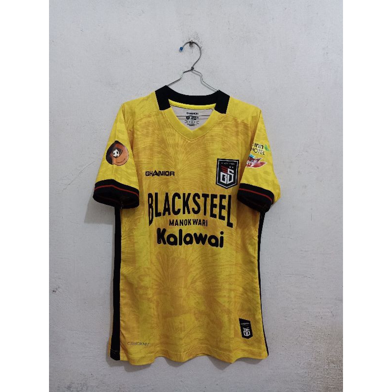 Jersey Blacksteel Manokwari Papua FC Kiper GK PFL 2021 Original Player Issue