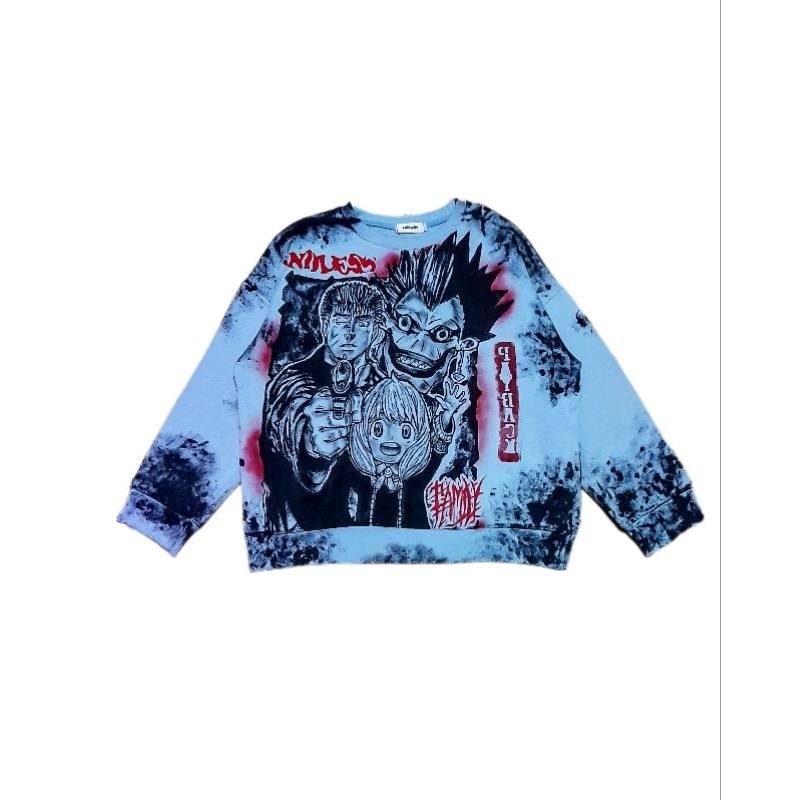 Oversized crewneck design rework anime// family