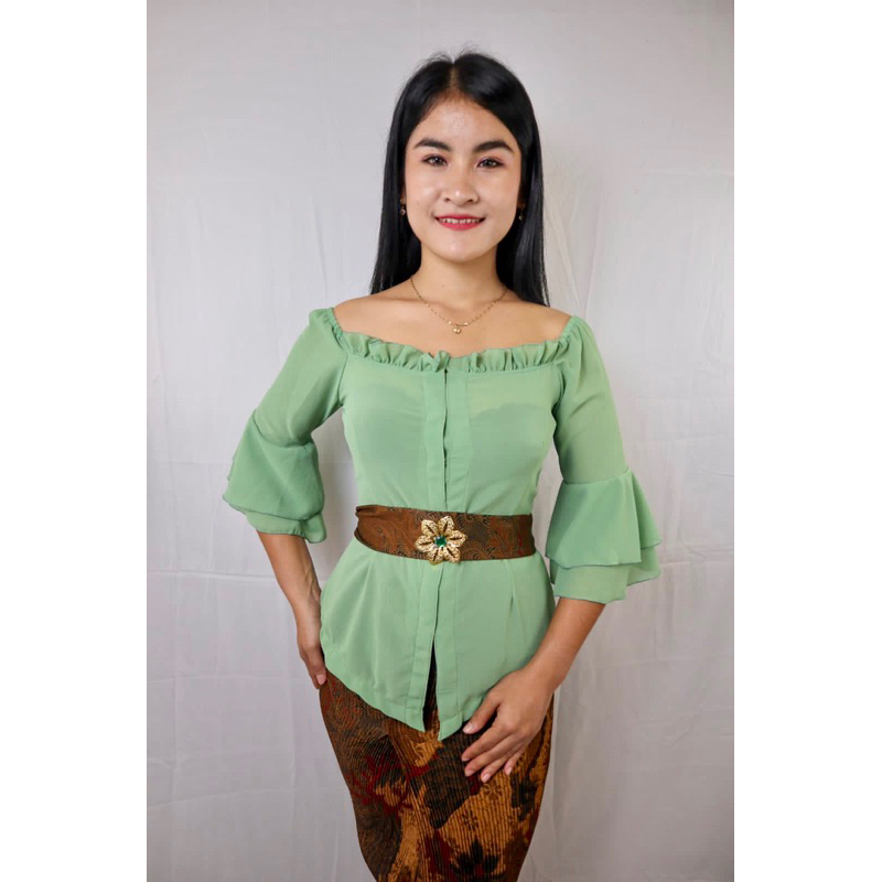 KEBAYA BET LENGAN RUMBAI DOUBEL / KEBAYA SABRINA LENGAN RUMBAI BALI / KEBAYA MODERN