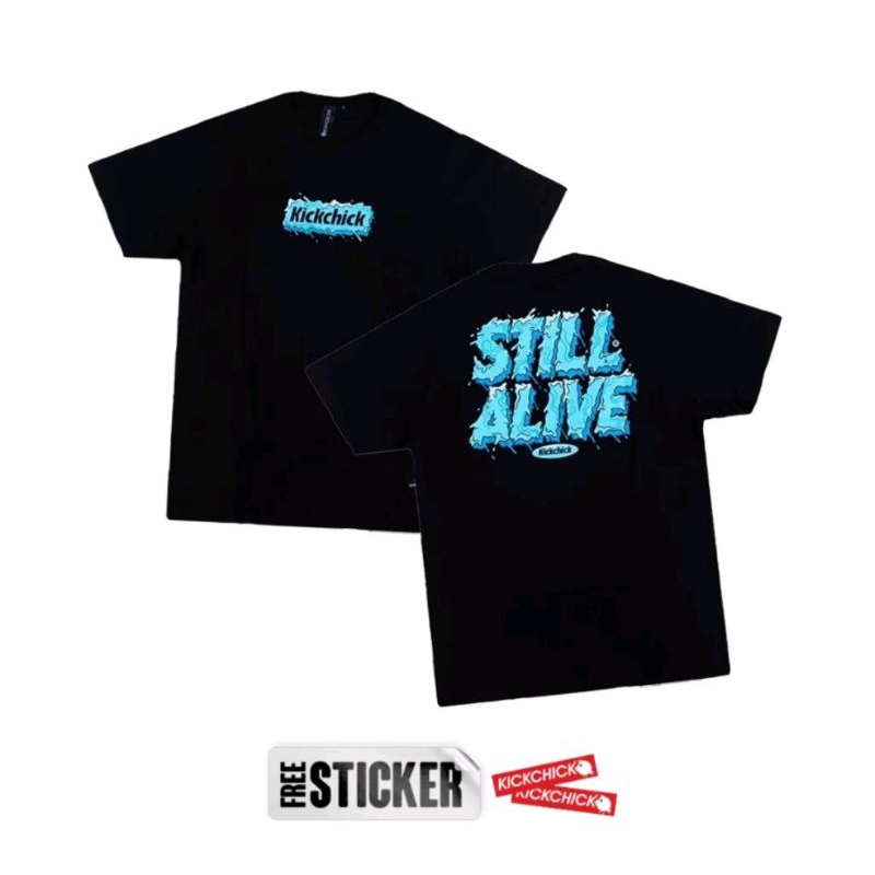 KICKCHICK T-shirt Still Allive Black space