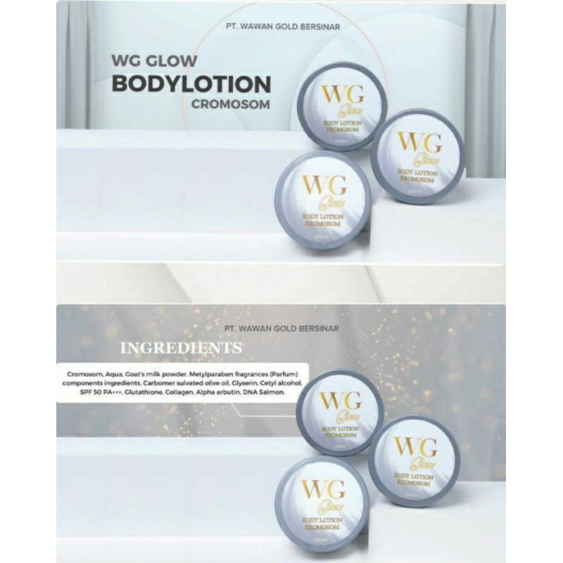 bodylotion pemutih wg glow kromosom