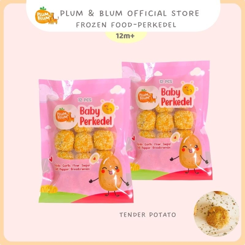 Plumandblum Baby Perkedel 12 pcs / Frozen Food Bayi Plum and Blum / Plum &amp; Blum