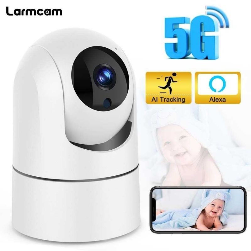 Larmtek Kamera CCTV WiFi IP Two Way Audio IR Motion Sensor 5G 1080p - LK90