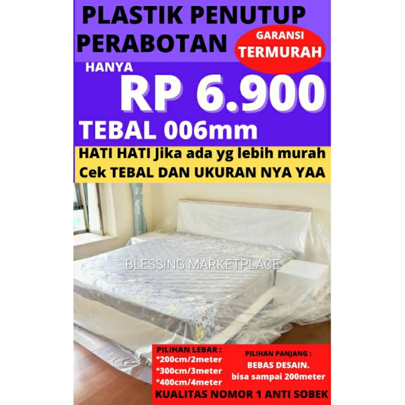 Plastik Bening Besar 3 meter Meteran UV roll
