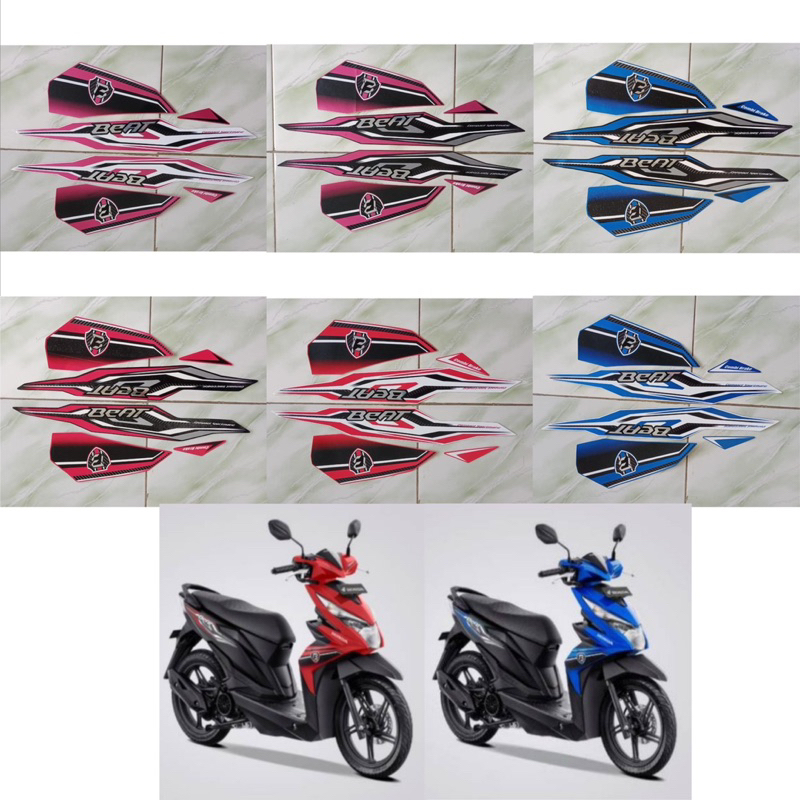Striping Ori Honda Beat 2019 iss striping beat 2019 beat injeksi lis beat polet beat stiker beat esp