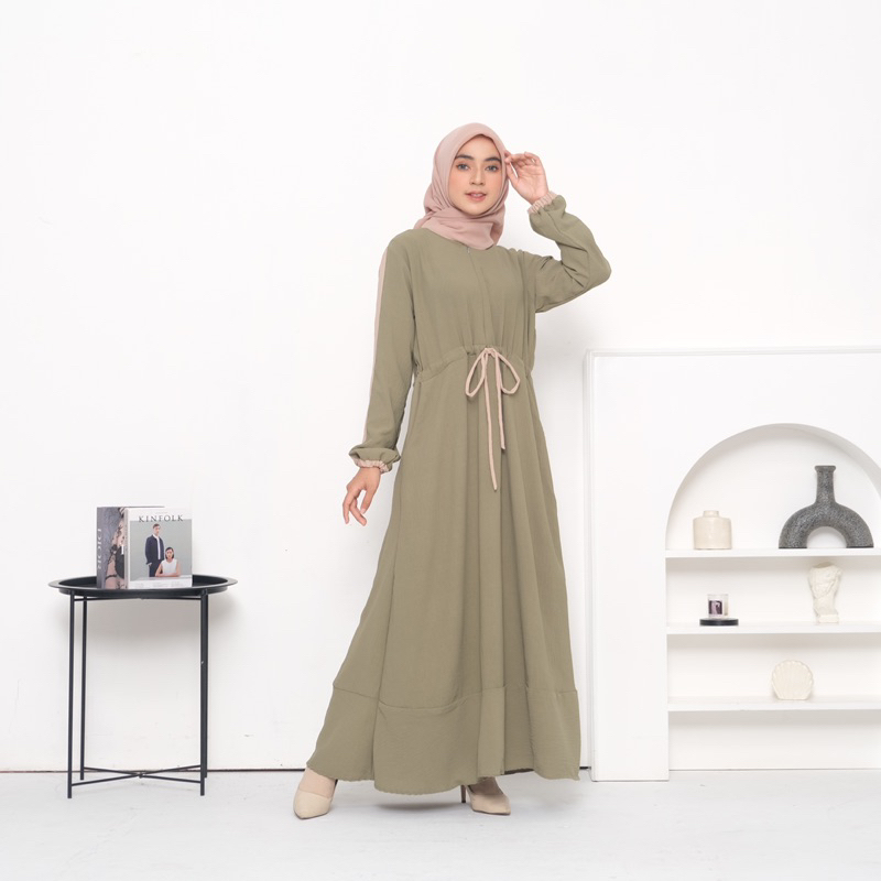 Haina Dress Sage Gamis