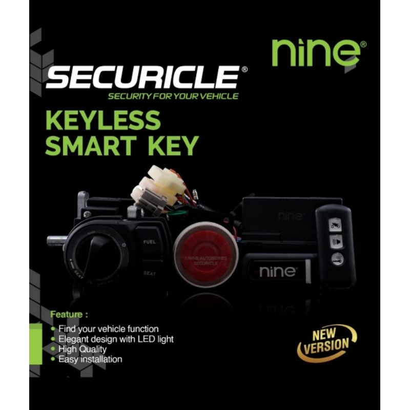 Keyless Nmax New Nine 9 / Keyless Nmax old 9 Nine / kunci kontak Keyless mio - mx king - soul gt nin