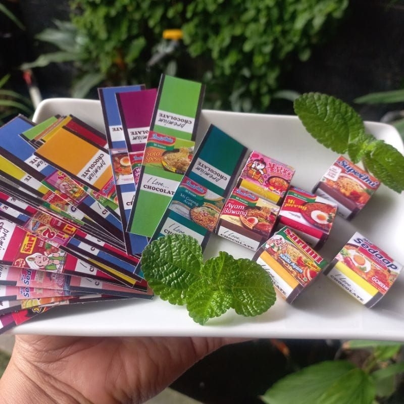 Pembungkus (wrapper) Coklat Dadu Beli 5 gratis 1 seri Lebaran kartun Snack mie instant anak muslim