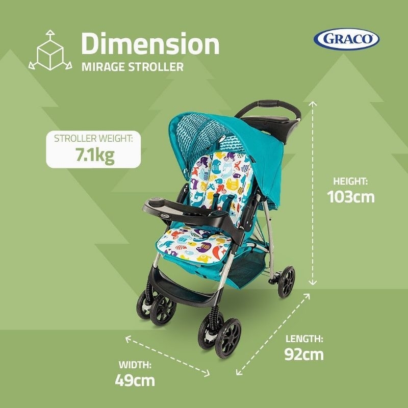 Stroller Graco Mirage In To The Woods Kereta Dorong Bayi