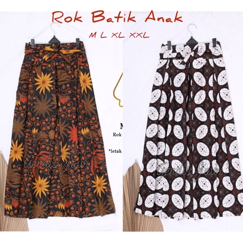 ROK BATIK ANAK PEREMPUAN / ROK PANJANG ANAK TK/SD