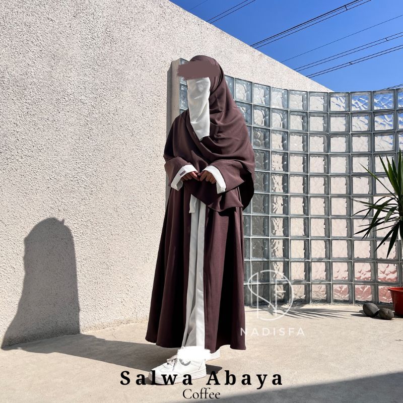 WHITE SALWA ABAYA
