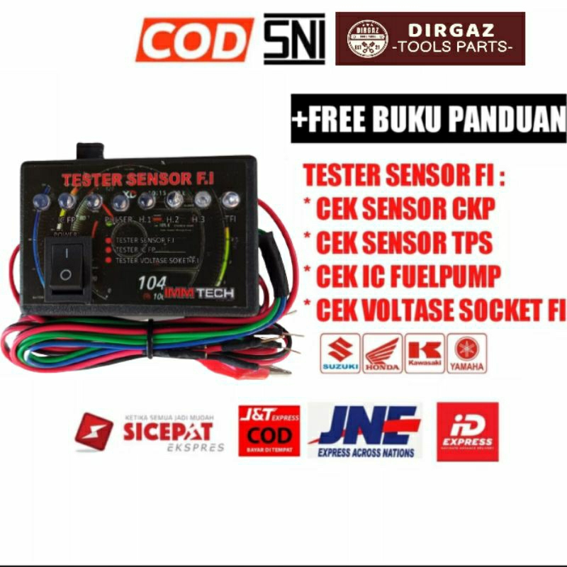 Multitester tester sensor fi Alat cek sensor ckp ic fuelpump tps injektor isc spull pulser motor hon