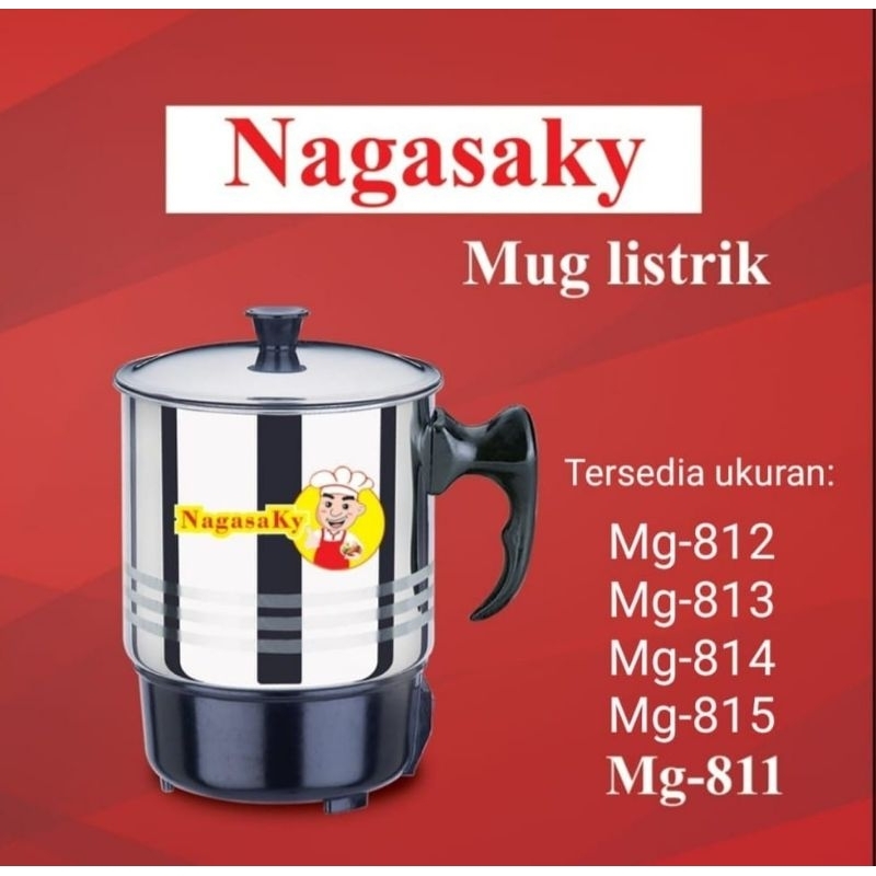 mug listrik / mug elektrik nagasaky 11cm, 12cm, 13cm, 14cm, 15cm