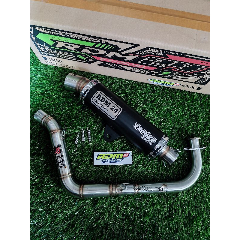 Knalpot Original RDM24 Type RK2 Short Black Powder Cotting Bending 304 Inlet 38 Vario NMAX PCX AEROX