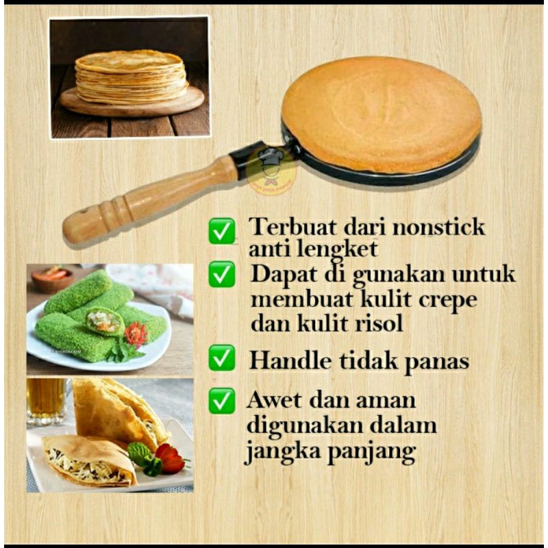 Promo COD Wajan Anti Lengket Galaxy Crepe Maker Cetakan Risol Risoles Lumpia Kue Pastel Dadar Gulung