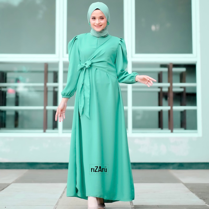 Gamis Dress Slendang tali by riZAru