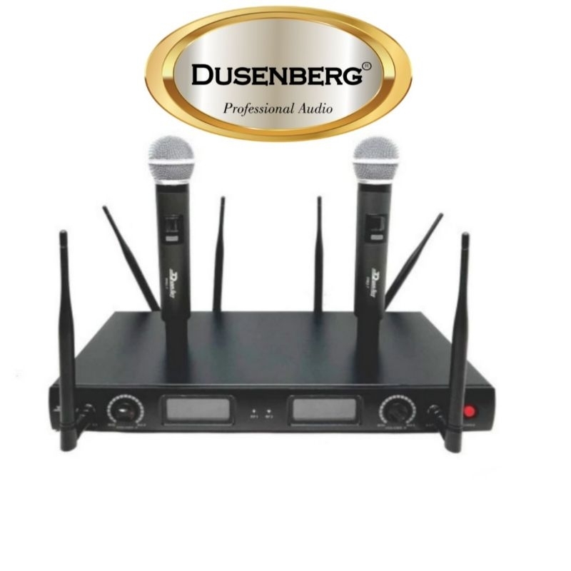 2 Mic Meja Wireless DUSENBERG , 2 Mic Handheld Wireless DUSENBERG, SNI