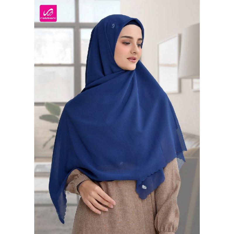Rabbani Asli Kerudung Segi Empat ZAHIRA AURION Jumbo size XL