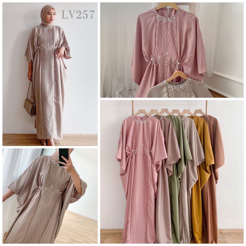 Kaftan Gamis big size / Kaftan Payet / Kondangan / Party / Pesta / Lebaran