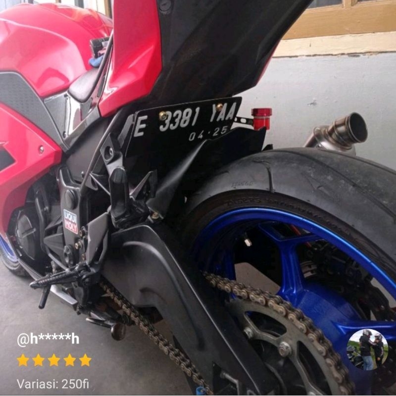 dudukan platnomer plat nomer model kolong ninja 250FI Z250