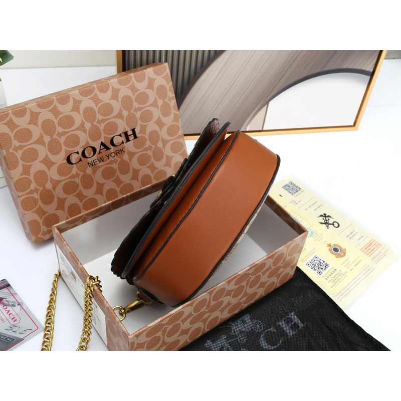 Mic*heal Kors Saddle New Tas Selempang Wanita Oval Import