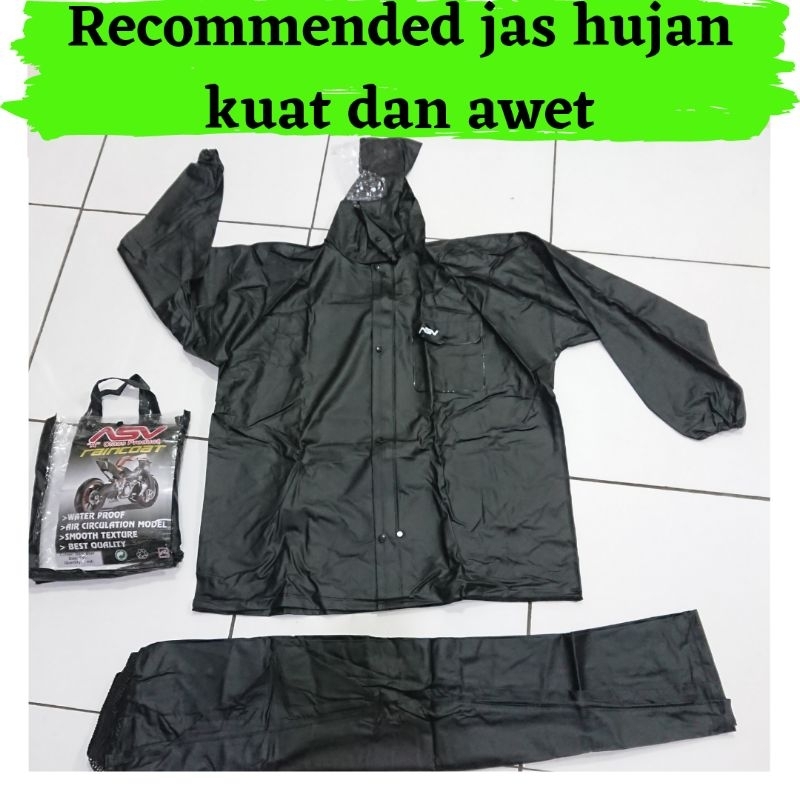 Jas Hujan ASV Original Full Rubber Karet Size L XL XXL XXXL Stelan Jaket Celana Jumbo