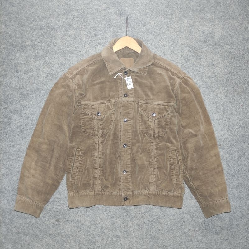 Jaket Trucker Suede UNIQLO