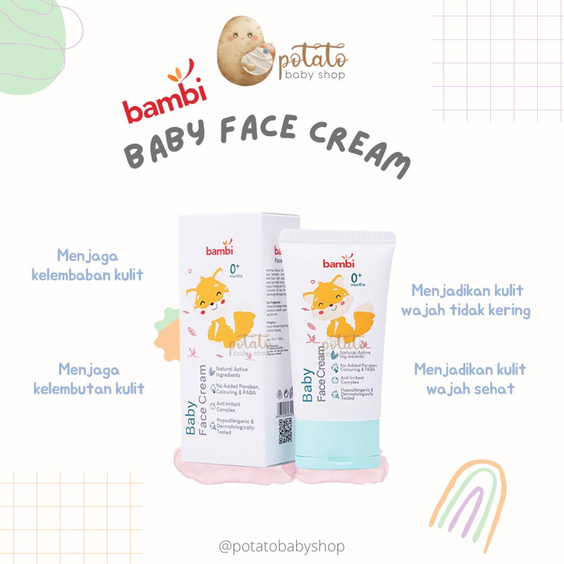 Bambi Baby Face Cream - Krim Wajah Bayi