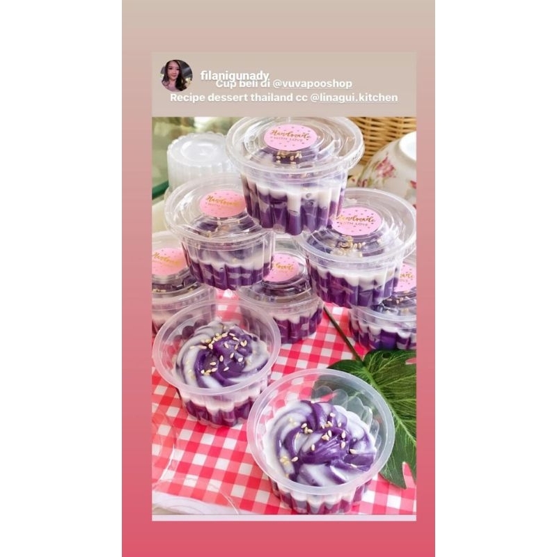 Cup Puding Gerigi isi 50pcs / Gelas Puding Belimbing / Gelas Pudding