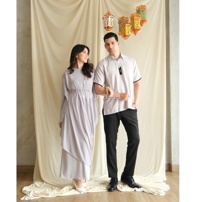 Akilah Kaftan (available Couple ) Dress Pakaian Lebaran Idul Fitri Wanita