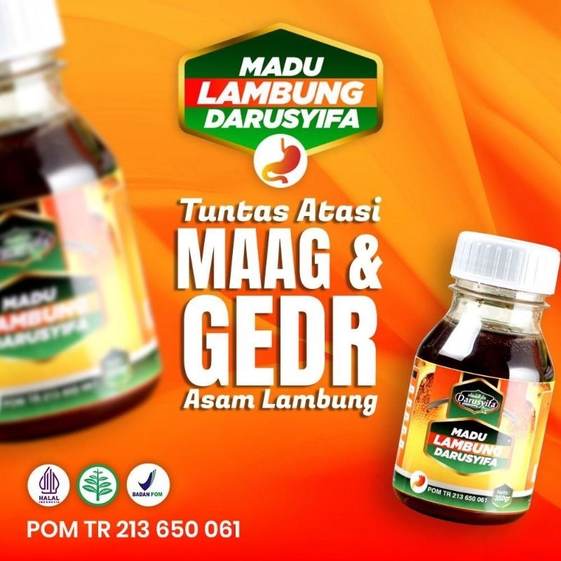 MADU LAMBUNG / MADU LAMBUNG DARUSYIFA OBAT HERBAL ASAM LAMBUNG DAN MAAG / MADU LAMBUNG HERBAL UNTUK 