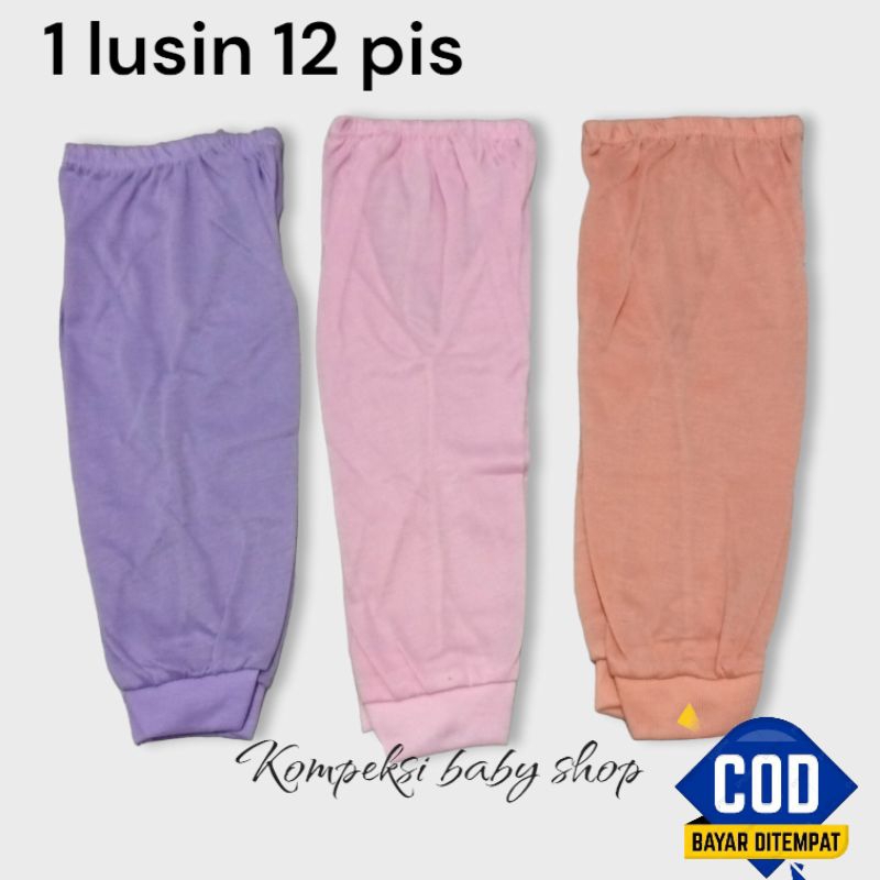 celana panjang bayi isi 12 pis 1 lusin (seri ping)