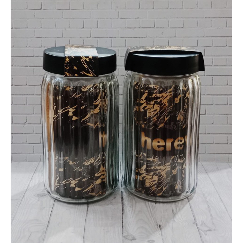 TOPLES KACA HEREVIN 1,7 L / TOPLES LEBARAN / TOPLES IDUL FITRI / TOPLES IMLEK / TOPLES NATAL - MMS