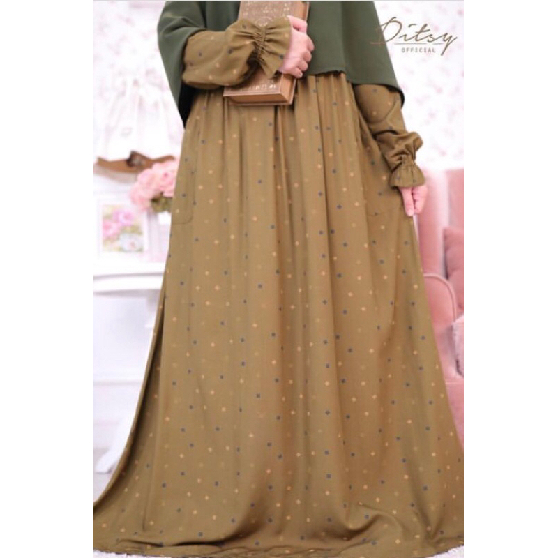 Ditsy Evra Olive Size XS