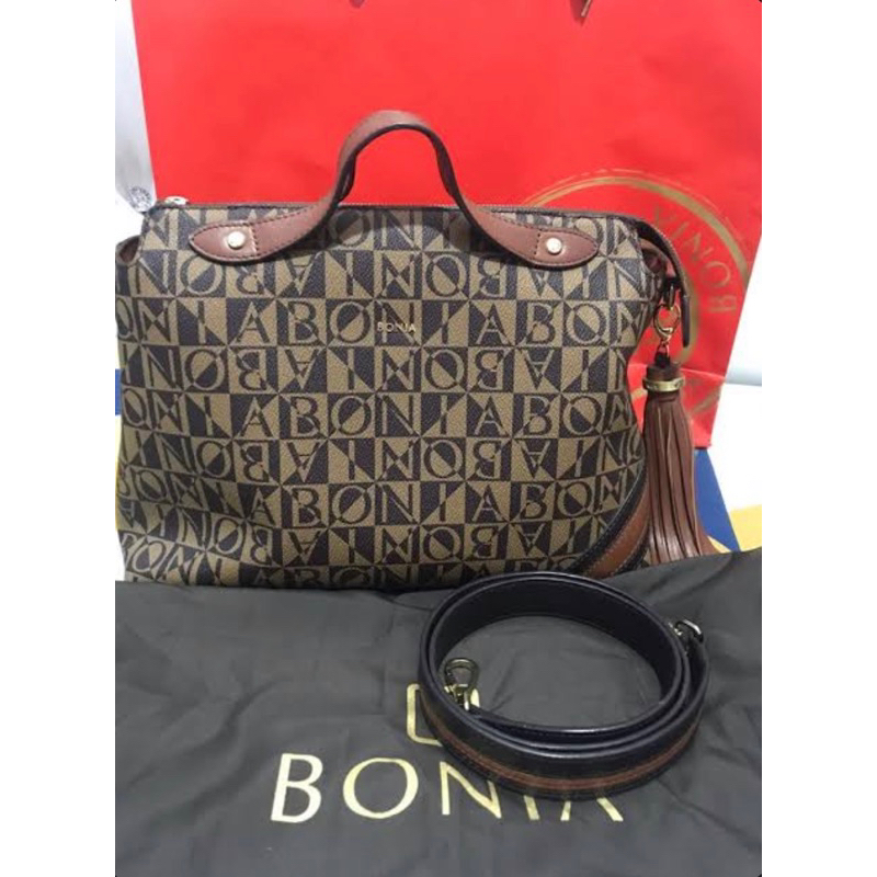 PRELOVED BONIA BAG MONOGRAM ORIGINAL STORE