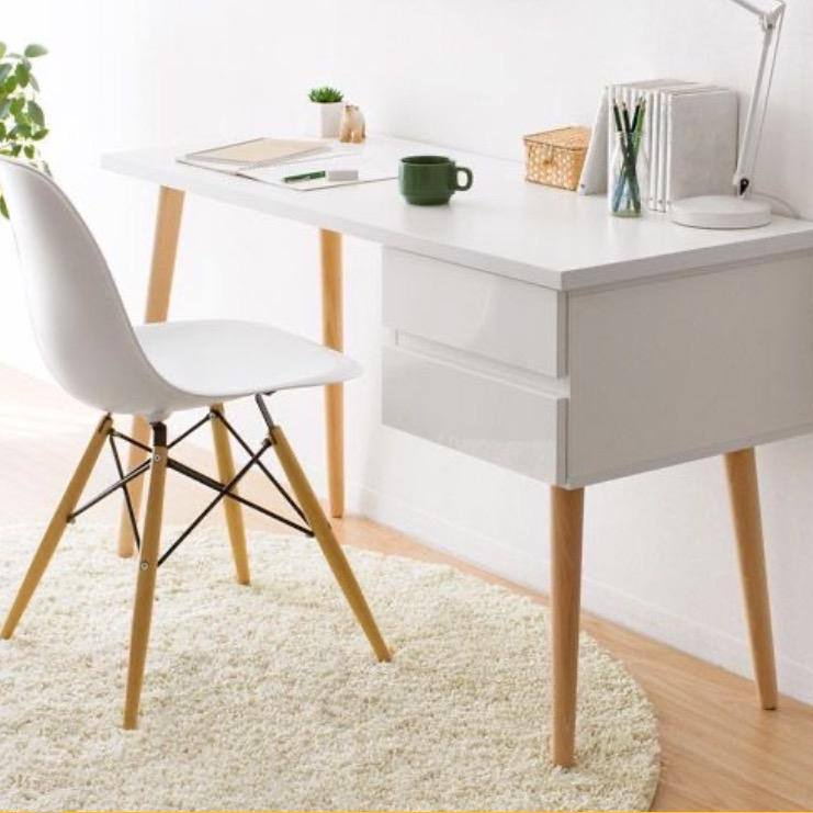 Meja Minimalis Glossy Meja Kerja Aesthetic Meja Kamar
